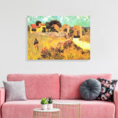プロヴァンスのファームハウスby Vincent vanゴッホ・ヴァン・ゴッホ キャンバスプリント (インサイチュ (リビング))