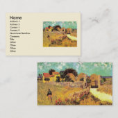 プロヴァンスのファームハウスby Vincent vanゴッホ 名刺 (正面/裏面)