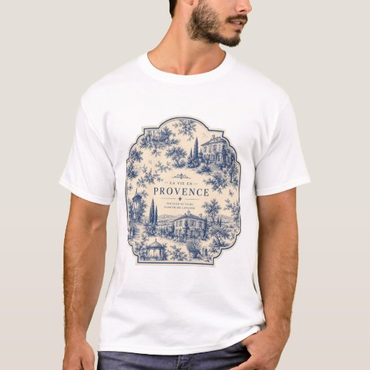 プロヴァンスのラベンダーTシャツ Tシャツ (正面)