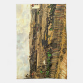 プロヴァンスの収穫、モンマジュール ヴィンセント・ヴァン・ゴッホ キッチンタオル (縦)