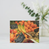 プロヴァンスの市場でのフルーツの失速 ポストカード (スタンド正面)