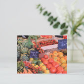 プロヴァンスの市場で売られている野菜 ポストカード (スタンド正面)