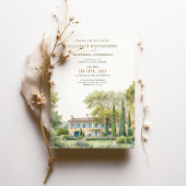 プロヴァンスの庭園での結婚式の招待状「ル・マ・デ・ポワリエ」 招待状
