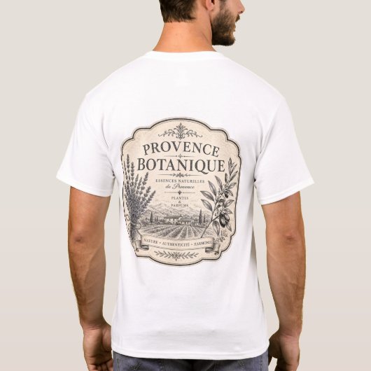 プロヴァンスの植物Tシャツ Tシャツ (裏面)