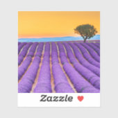 プロヴァンスの美しいラベンダー畑 シール (シート)