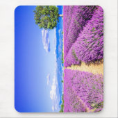 プロヴァンスの美しいラベンダー畑 マウスパッド (正面)