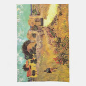 プロヴァンスの農家 ヴィンセント・ヴァン・ゴッホ キッチンタオル (縦)