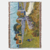 プロヴァンスの農家(1888)ビンセント・ヴァン・ゴッホ スローブランケット (正面縦)