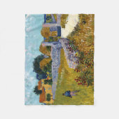 プロヴァンスの農家(1888)ビンセント・ヴァン・ゴッホ フリースブランケット (正面)