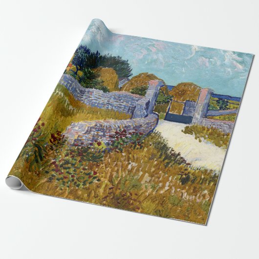 プロヴァンスの農家(1888)ビンセント・ヴァン・ゴッホ ラッピングペーパー (アンロールド)