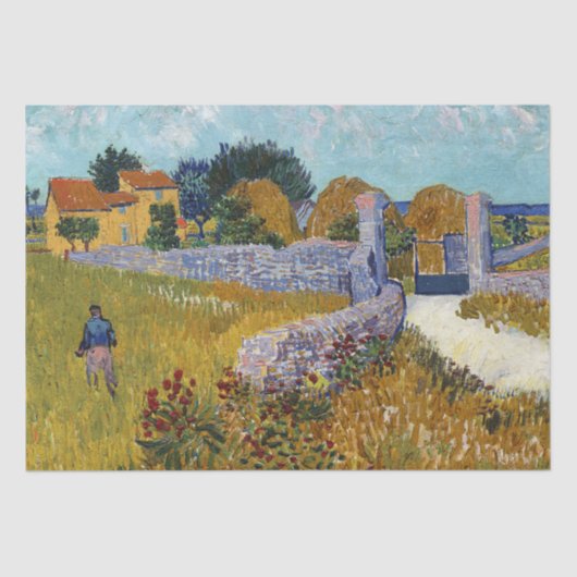 プロヴァンスの農家(1888)ビンセント・ヴァン・ゴッホ 薄葉紙 (正面)