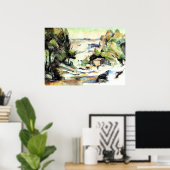 プロヴァンスの風景 – ポールセザンヌ- c1880 ポスター (ホームオフィス)