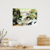 プロヴァンスの風景 – ポールセザンヌ- c1880 ポスター (キッチン)