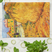 プロヴァンスの麦わら山 by ヴィンセント・ヴァン・ゴッホ キッチンタオル (折り畳み)