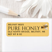 プロヴァンスイエロー差出人住所ハニーラベルビー ラベル (インサイチュ)