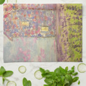 プロヴァンスハウスアンドラベンダーフィールド キッチンタオル (折り畳み)