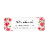 プロヴァンスバラ差出人住所 ラベル (正面)