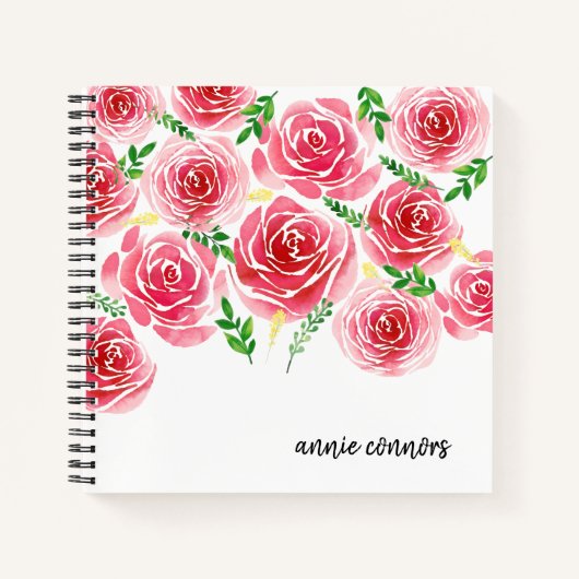 プロヴァンスバラ パーソナライズされた ノートブック (正面)