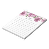 プロヴァンスバラ |フローラパーソナライズされた線 ノートパッド (回転)