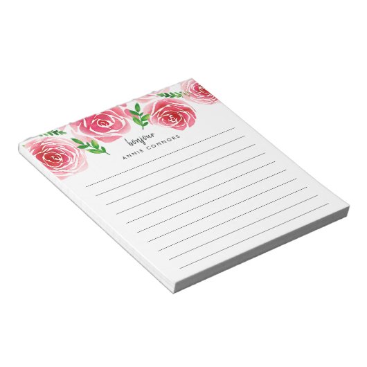 プロヴァンスバラ |線パーソナライズされた付 ノートパッド (アングル)