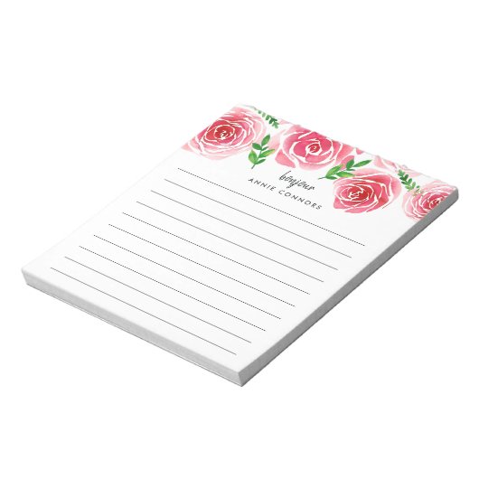 プロヴァンスバラ |線パーソナライズされた付 ノートパッド (回転)