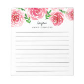 プロヴァンスバラ |線パーソナライズされた付 ノートパッド (正面)