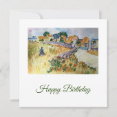 プロヴァンスファームハウススタイルオブヴァンゴッホ誕生日カード (正面)