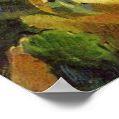 プロヴァンスフランスのの丘 – ポールセザンヌ ポスター (角)