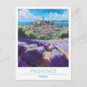 プロヴァンスフランスアートヴィンテージトラベル ポストカード (正面)