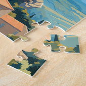 プロヴァンスフランストラベルアートヴィンテージ ジグソーパズル (側面)