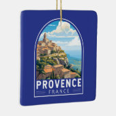 プロヴァンスフランストラベルアートヴィンテージ セラミックオーナメント (右)