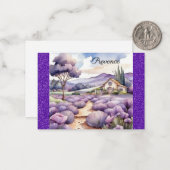 プロヴァンスフランスラベフランスのンダーフィールドウォーター色 ノートカード (正面/裏面インサイチュ)