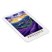 プロヴァンスフランスラベンダートラベルアートヴィンテージ マグネット (右側)