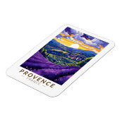 プロヴァンスフランスラベンダートラベルアートヴィンテージ マグネット (左側)