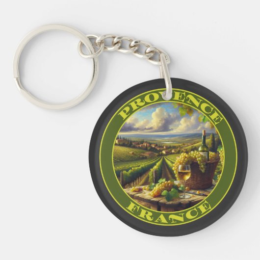 プロヴァンスフランスワインカントリー キーホルダー (正面)