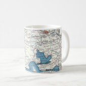 プロヴァンスフランスヴィンテージマップマグ コーヒーマグカップ (正面右)