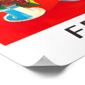 プロヴァンスフランスヴィンテージ旅行 ポスター (角)