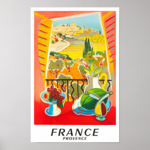 プロヴァンスフランスヴィンテージ旅行 ポスター