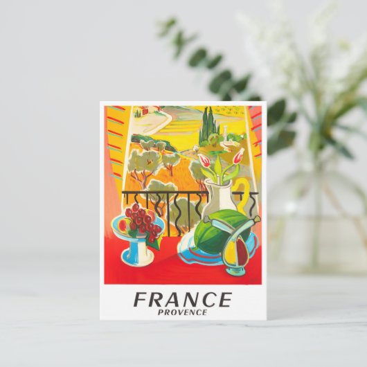 プロヴァンスフランスヴィンテージ旅行 ポストカード (スタンド正面)