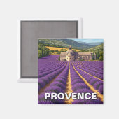 プロヴァンスフランラベンダーフィールズアブバイデセナンケ マグネット (正面/裏面)