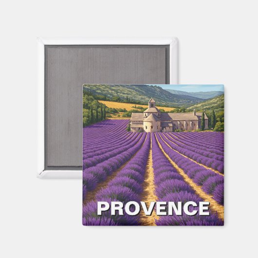 プロヴァンスフランラベンダーフィールズアブバイデセナンケ マグネット (正面/裏面)