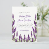 プロヴァンスラバンダーバイオレット結婚式招待状 招待状 (スタンド正面)