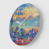 プロヴァンスランドスケープbyアンリエドモンドクロス ラージ壁時計 (傾斜)
