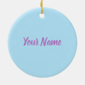 プロヴァンスレトロラベンダーリフランスのビエラフランス セラミックオーナメント (裏面)