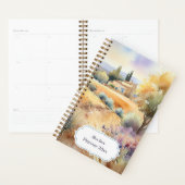 プロヴァンス水の色の非日付 | お名前 プランナー手帳 (ディスプレー)