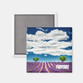 プロヴァンス磁石、バレンソールラベンダー マグネット (正面/裏面)