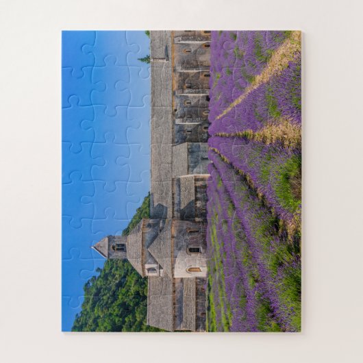 プロヴァンス,フランス。セナンク修道院。 ジグソーパズル (縦)
