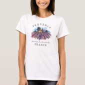 プロヴァンス フランス - ラベンダーの花畑 Tシャツ (正面)