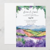 プロヴァンス フランス 結婚式招待状 招待状 (正面/裏面)