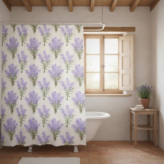 プロヴァンス ラベンダー ブンチュール シャワーカーテン